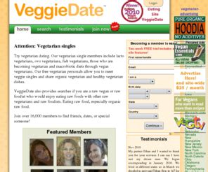 veggiedate|Vegetarian / Vegan Dating & Singles